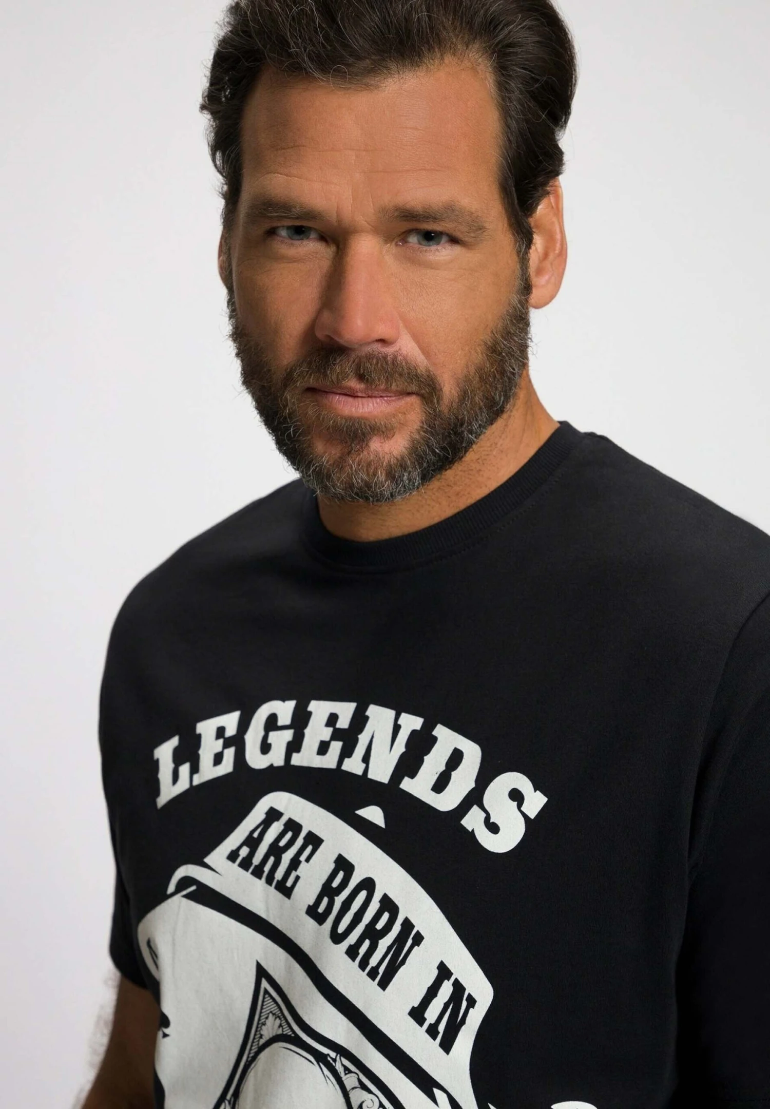 JP1880 Legends November - T-Shirt Print - Schwarz 2 JP1880 Legends November - T-Shirt Print - Schwarz - Afbeelding 2