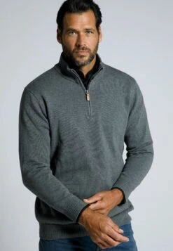 JP1880 Trui - Grau-Melange