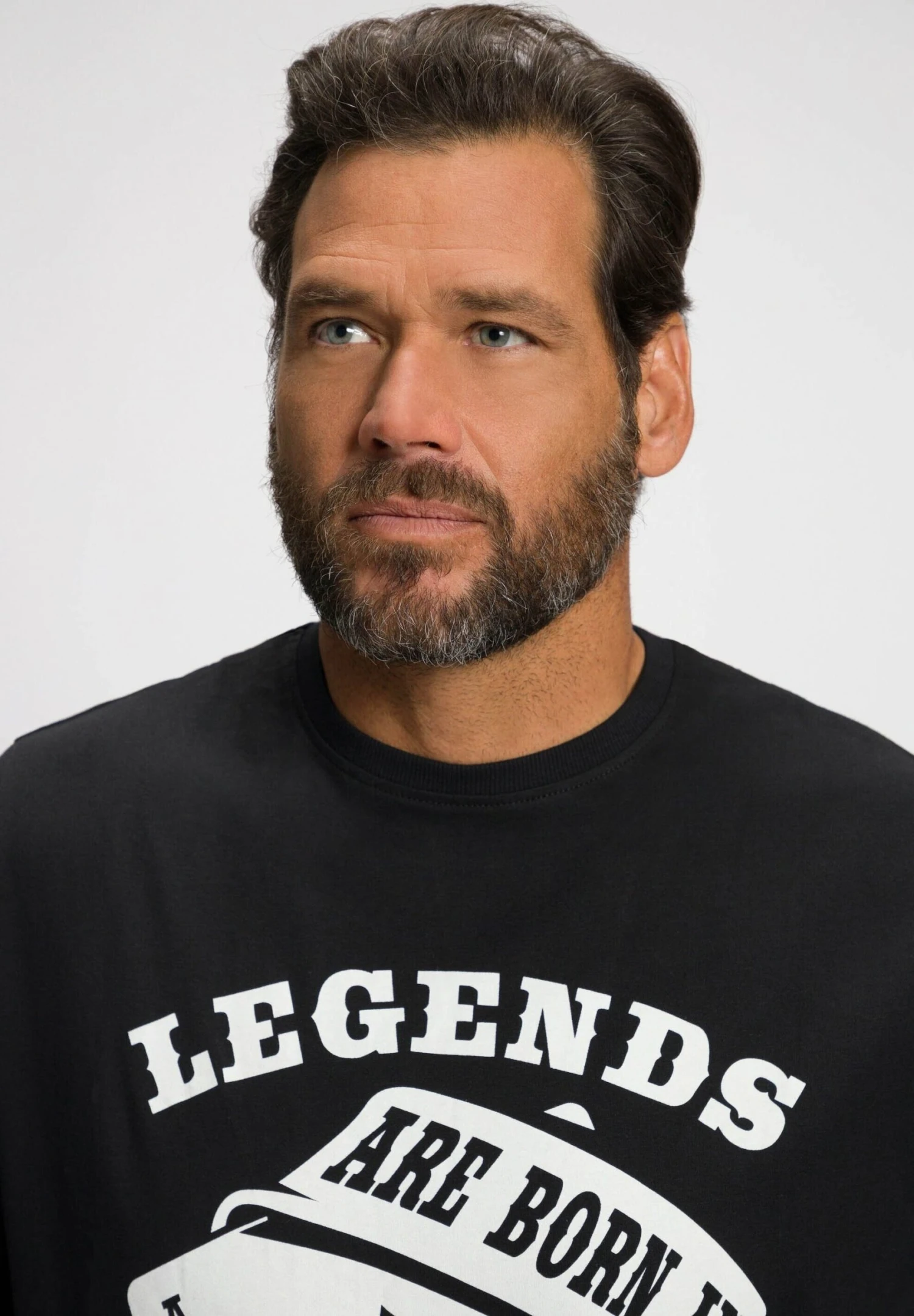 JP1880 T-Shirt Print - Schwarz 2 JP1880 T-Shirt Print - Schwarz - Afbeelding 2