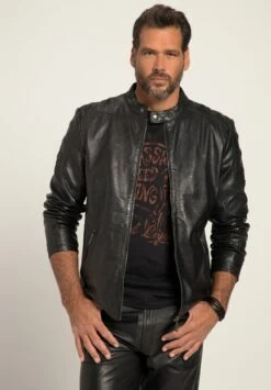 JP1880 Leren Jas - Black -JP1880 Winkel 0b1275f1d733419aa88b23d77dcc32c0