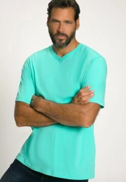 JP1880 Grosse Grössen Bis - T-Shirt Basic - Türkis