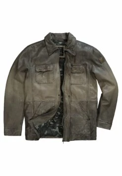 JP1880 Veel Zakken - Leren Jas - Bruin Tint -JP1880 Winkel 176c5eb187e24d16b3a0333f3e347719