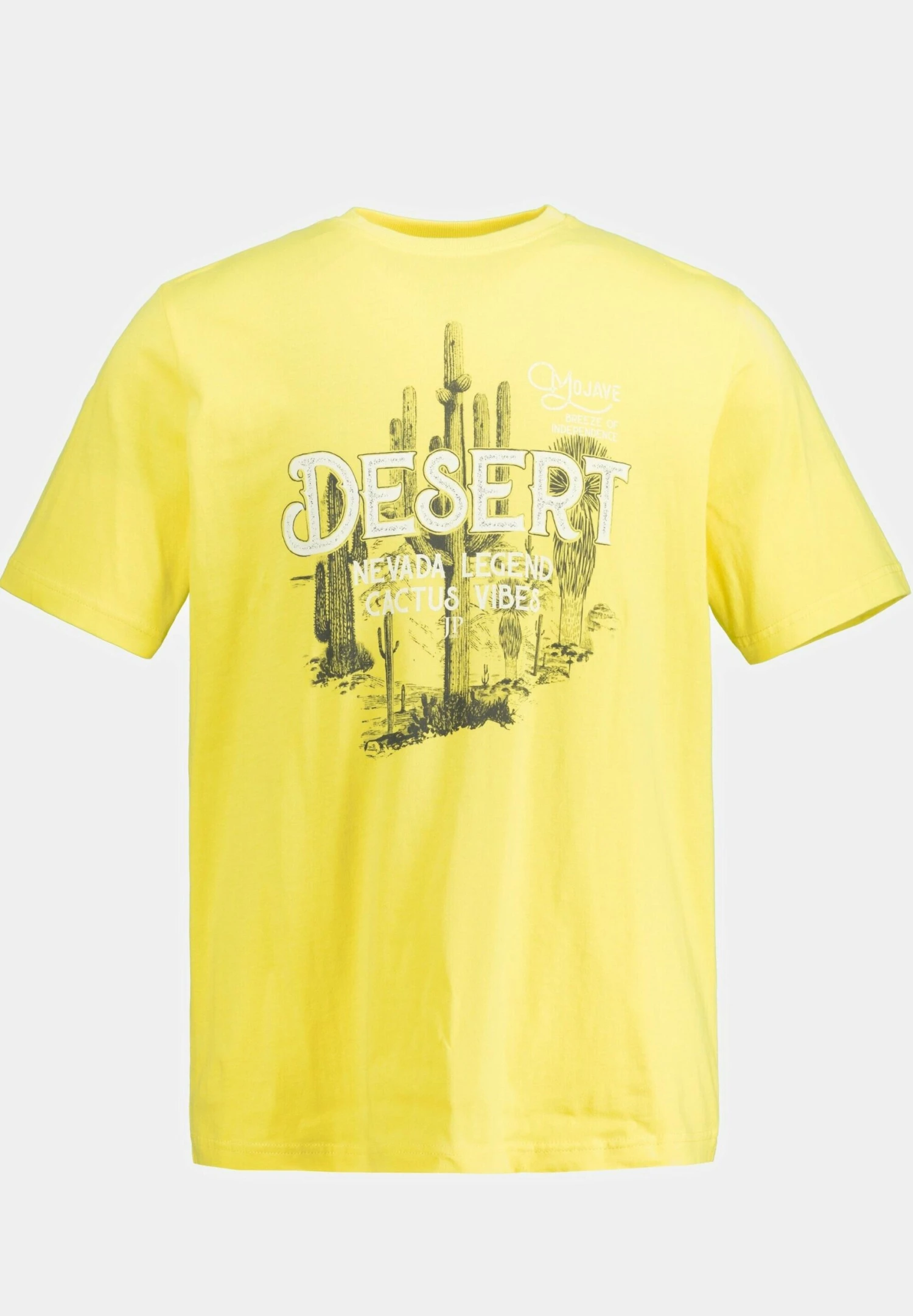 JP1880 T-Shirt Print - Hellgrau MélangeGelb 4 JP1880 T-Shirt Print - Hellgrau MélangeGelb - Afbeelding 4