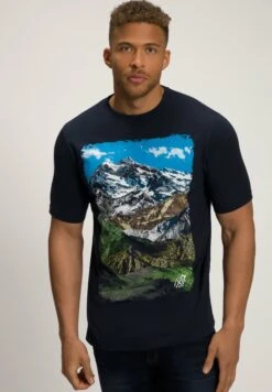 JP1880 T-Shirt Print - Navyblau Melange