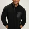 JP1880 Fleece Trui - Noir