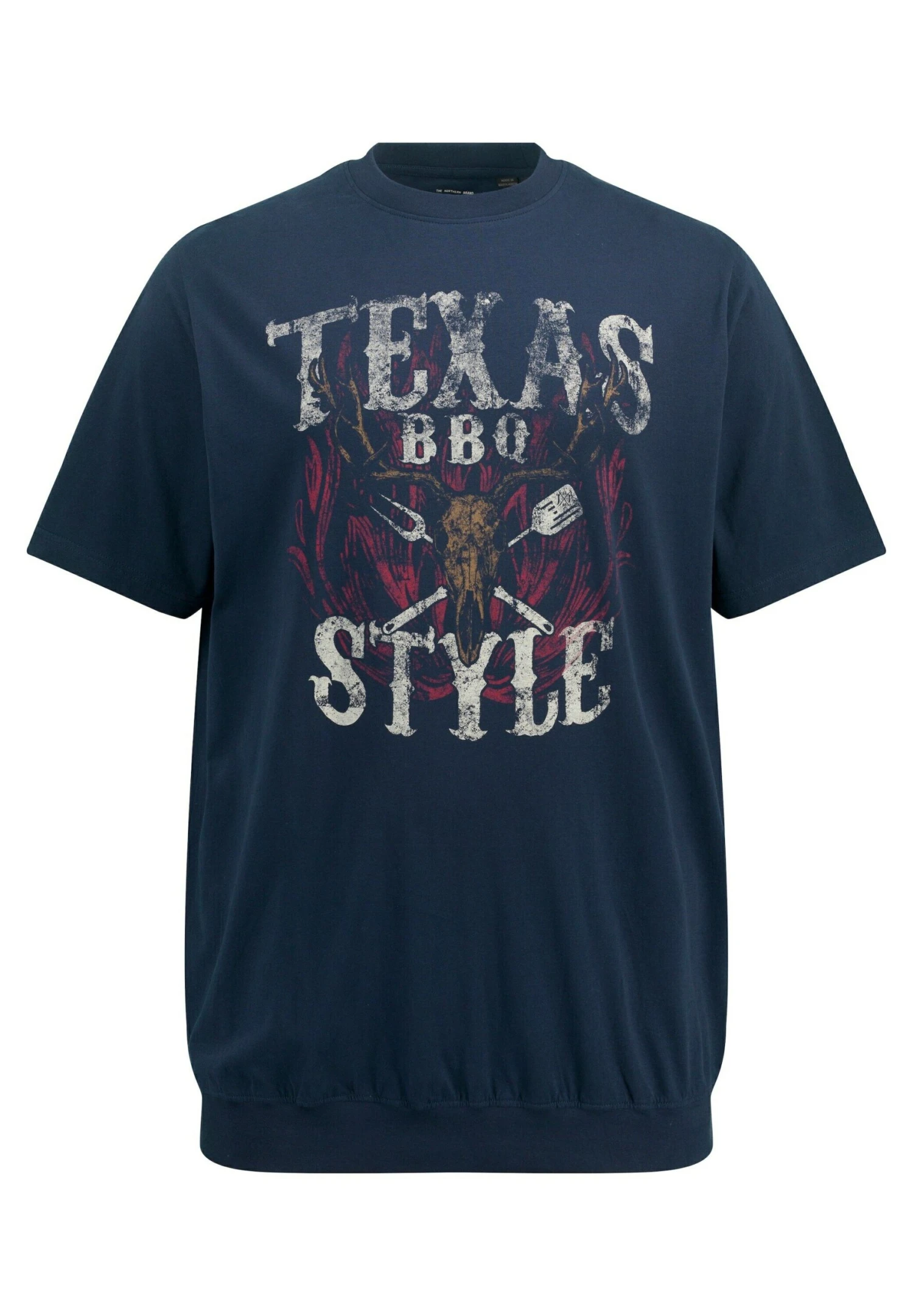 JP1880 Buikpasvorm - T-Shirt Print - Navy Blauw 3 JP1880 Buikpasvorm - T-Shirt Print - Navy Blauw - Afbeelding 3