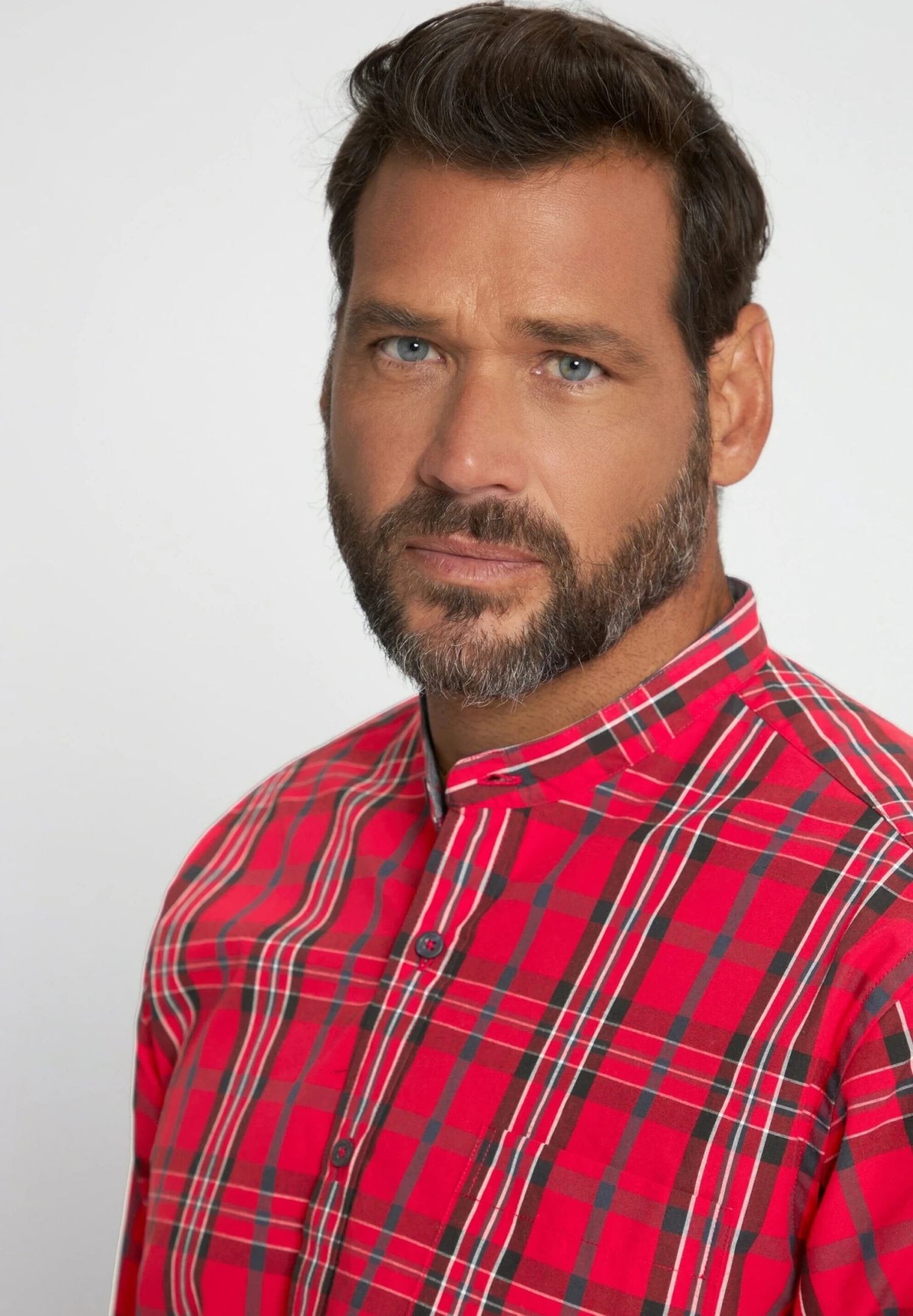 JP1880 Karo LangarmModern Fit - Overhemd - Salsa 2 JP1880 Karo LangarmModern Fit - Overhemd - Salsa - Afbeelding 2