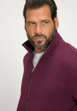 JP1880 Sweater Met Rits - Aubergine -JP1880 Winkel 2d91906add9a4d6990477200e1c38523