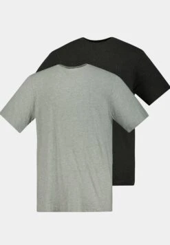 JP1880 T-Shirt Basic - Grau-Melange Navy -JP1880 Winkel 319d130cbb024dbd812fb4347074f533