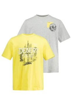 JP1880 T-Shirt Print - Hellgrau MélangeGelb 9 JP1880 T-Shirt Print - Hellgrau MélangeGelb -JP1880 Winkel 330f0a177e844eafa3a9c10dbf10cd3f