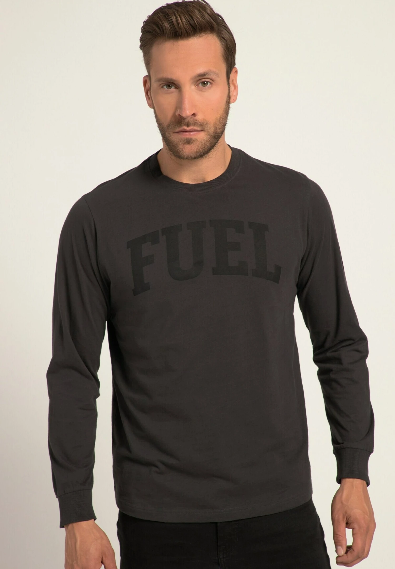 JP1880 Rundhals Print Bis 8 Xl - Longsleeve - Schwarz 1 JP1880 Rundhals Print Bis 8 Xl - Longsleeve - Schwarz