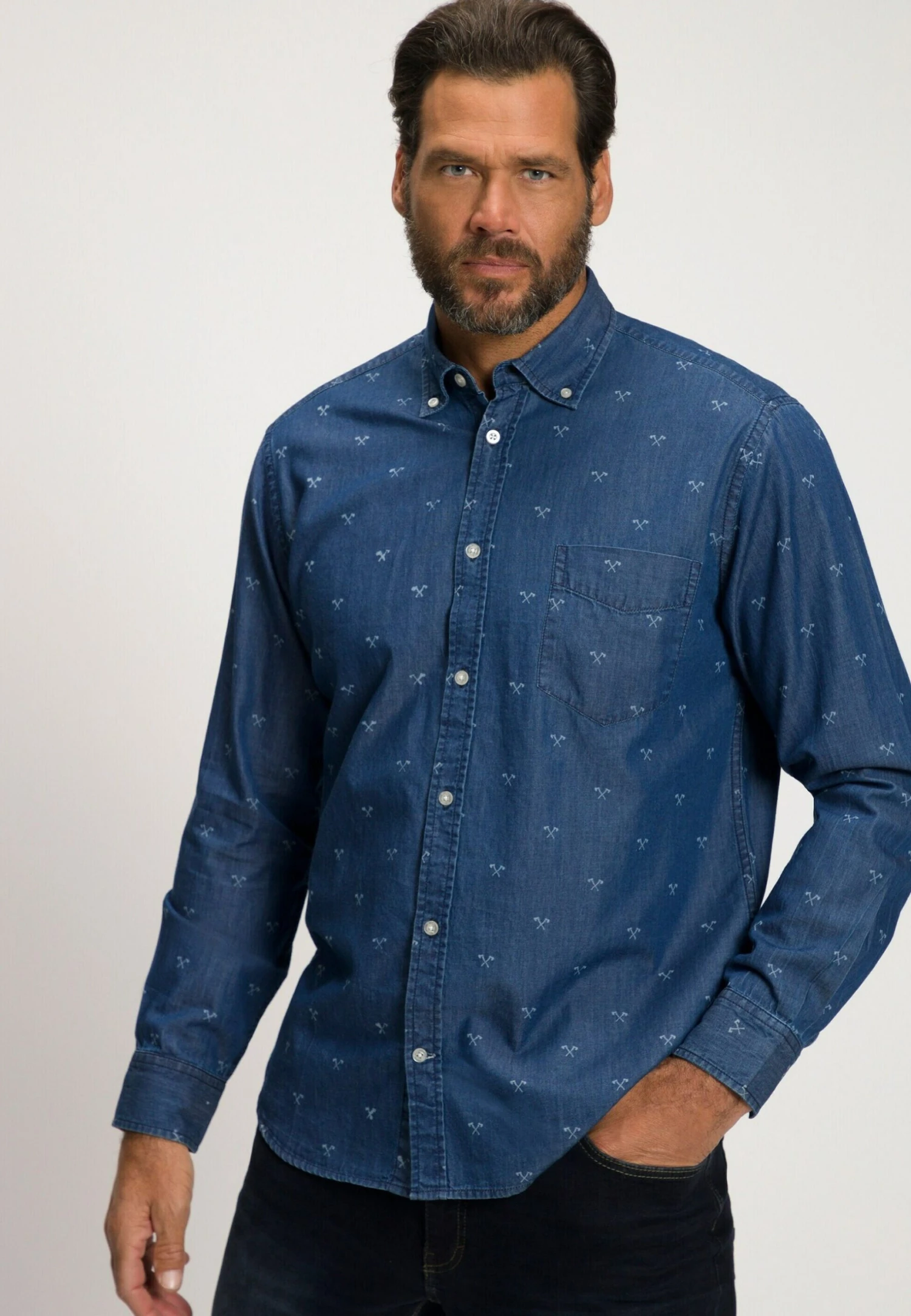 JP1880 Overhemd - Denim Bleu 1 JP1880 Overhemd - Denim Bleu