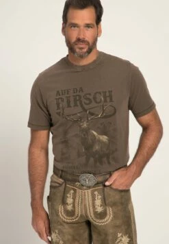 JP1880 T-Shirt Print - Brunâtre