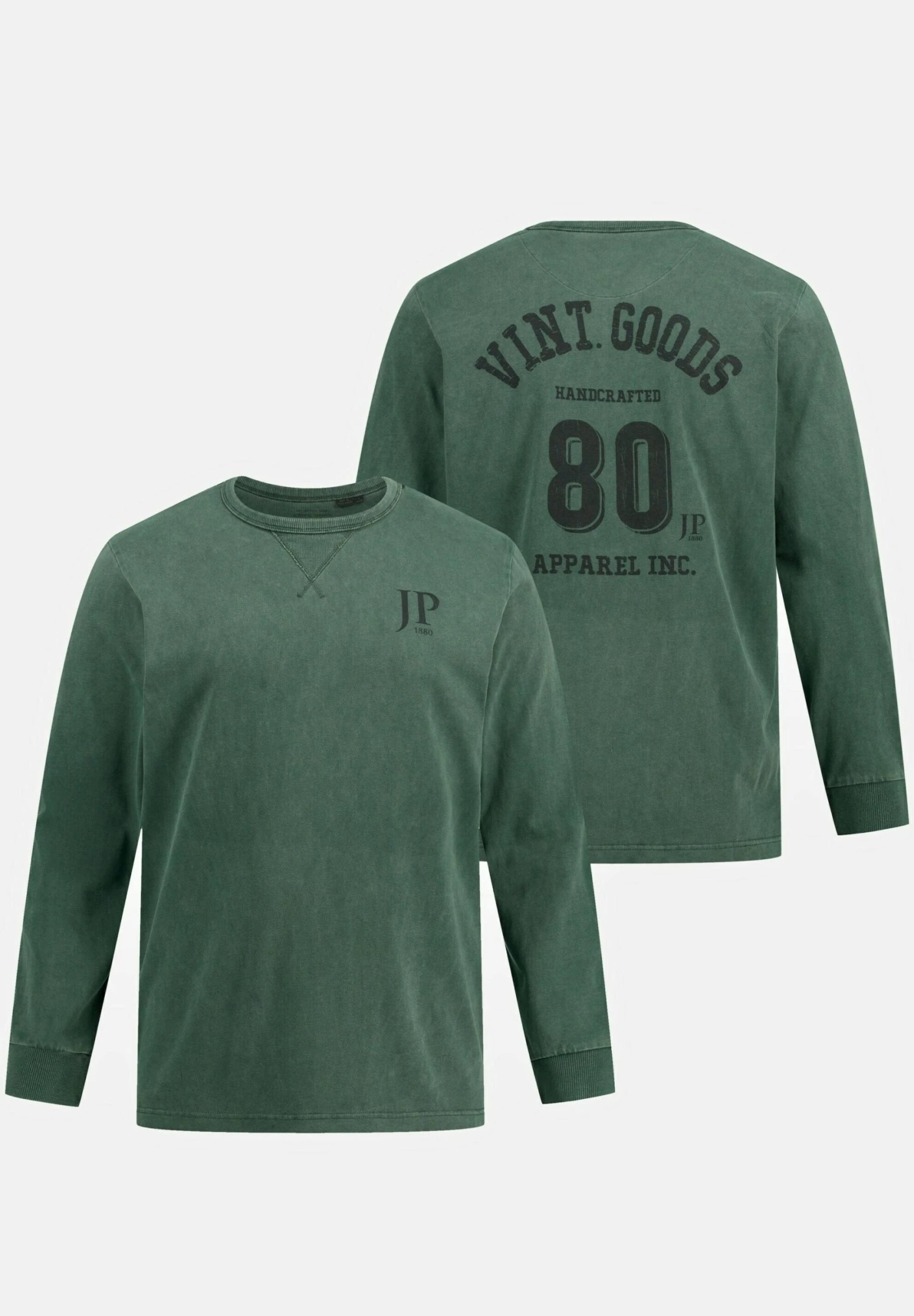 JP1880 Longsleeve - Trübes Grün 4 JP1880 Longsleeve - Trübes Grün - Afbeelding 4