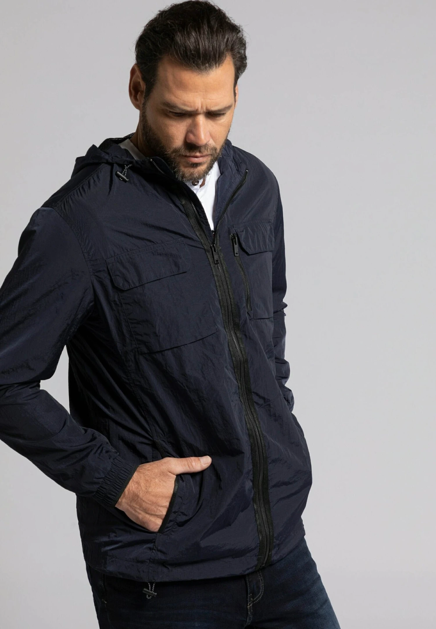 JP1880 Regenjas - Navy 2 JP1880 Regenjas - Navy - Afbeelding 2