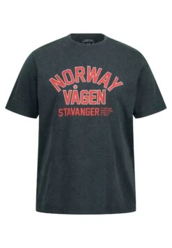 JP1880 Halbarm Vintage Look Rundhals - T-Shirt Print - Navy Blau 5 JP1880 Halbarm Vintage Look Rundhals - T-Shirt Print - Navy Blau -JP1880 Winkel 3d4cea6653024ce4b1bd81e114a65fe4