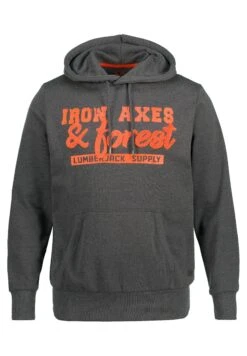 JP1880 Hoodie - Dunkelgrau Melange -JP1880 Winkel 45e281d290ce4114ba334638278605be