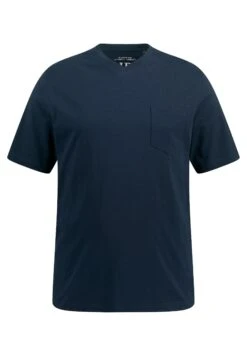 JP1880 Korte MouwenV-Hals Gevlamde- T-Shirt Basic - Navy Blau -JP1880 Winkel 4707cacbcbb84dd7a0bb188befe01faf