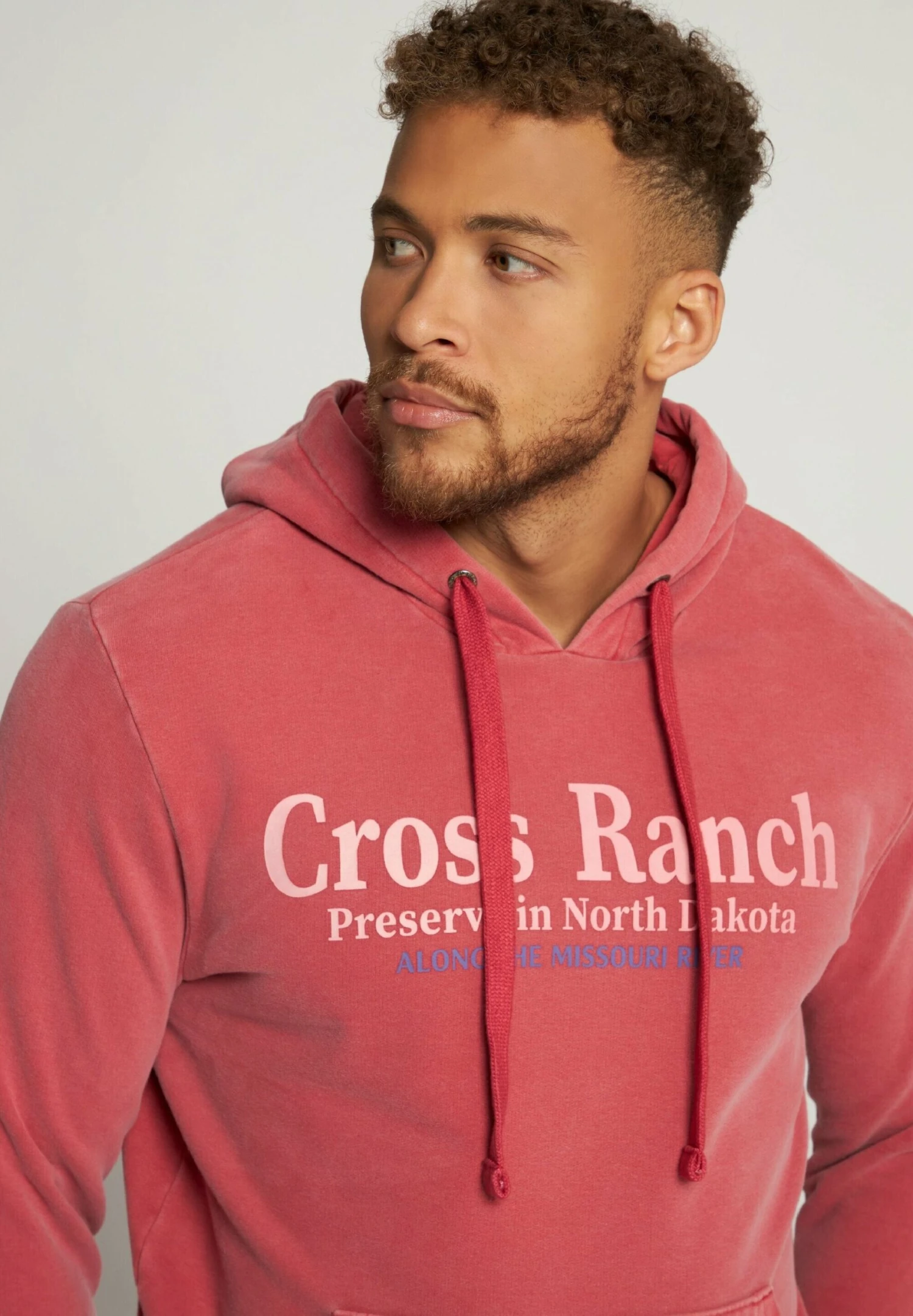 JP1880 Acid Washed- Hoodie - Glow Red 2 JP1880 Acid Washed- Hoodie - Glow Red - Afbeelding 2