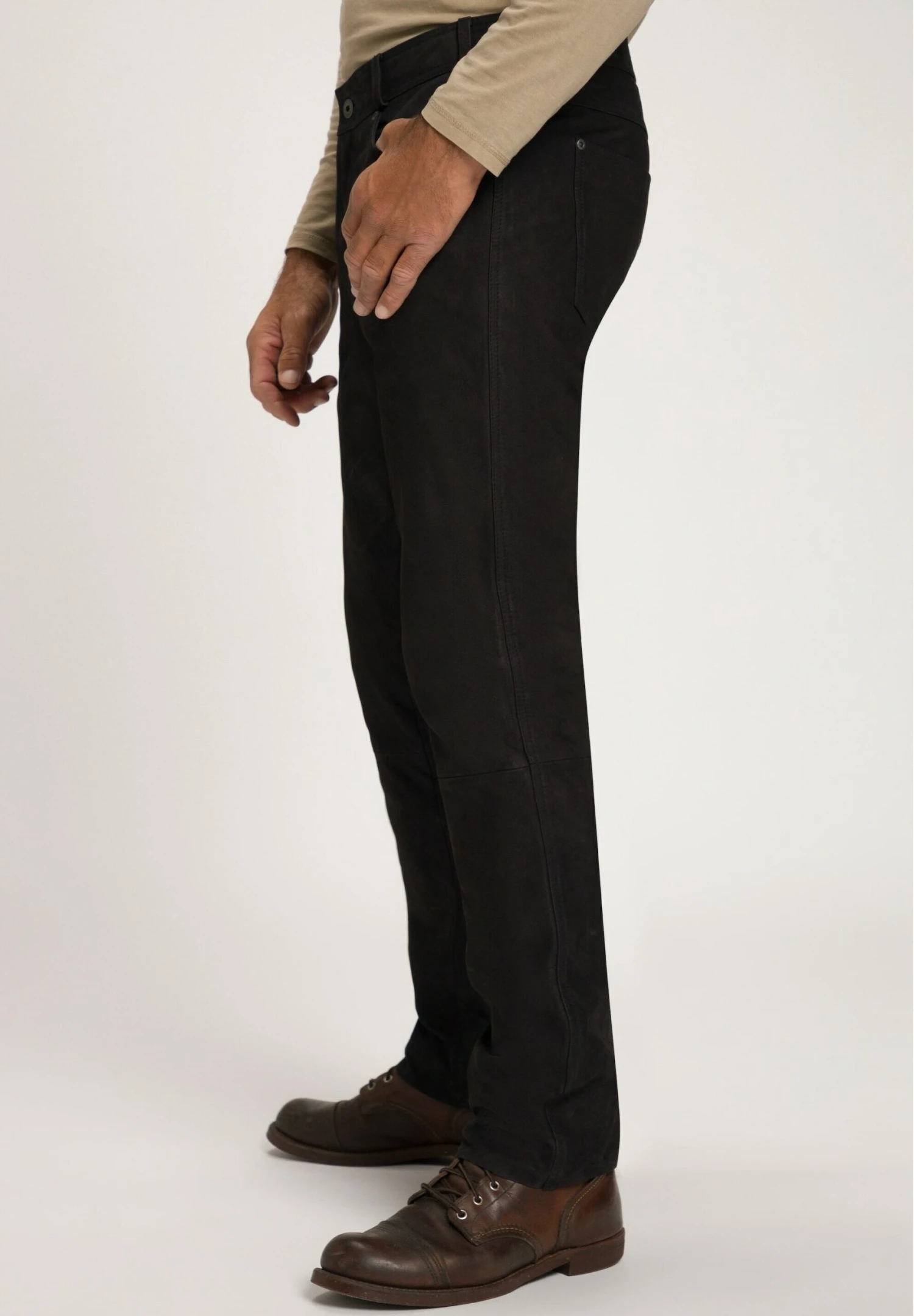 JP1880 Leren Broek - Noir 3 JP1880 Leren Broek - Noir - Afbeelding 3