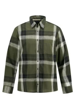 JP1880 Long Sleeve Plaid - Overhemd - Olive Green -JP1880 Winkel 4fac7aa64dcc4c93bc780106ab688514