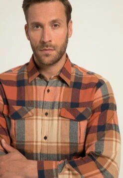 JP1880 Karo Langarm KentkragenModern Fit - Overhemd - Dunkelorange -JP1880 Winkel 5193f1ad1cd944e9a2db8f2f720c2c05