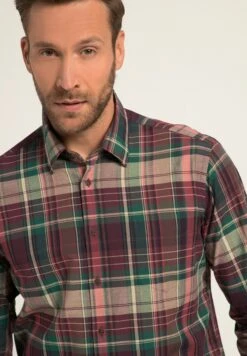 JP1880 Karo Langarm KentkragenModern Fit - Overhemd - Dunkel Weinrot -JP1880 Winkel 5468b6745616464d82ec20939175903d