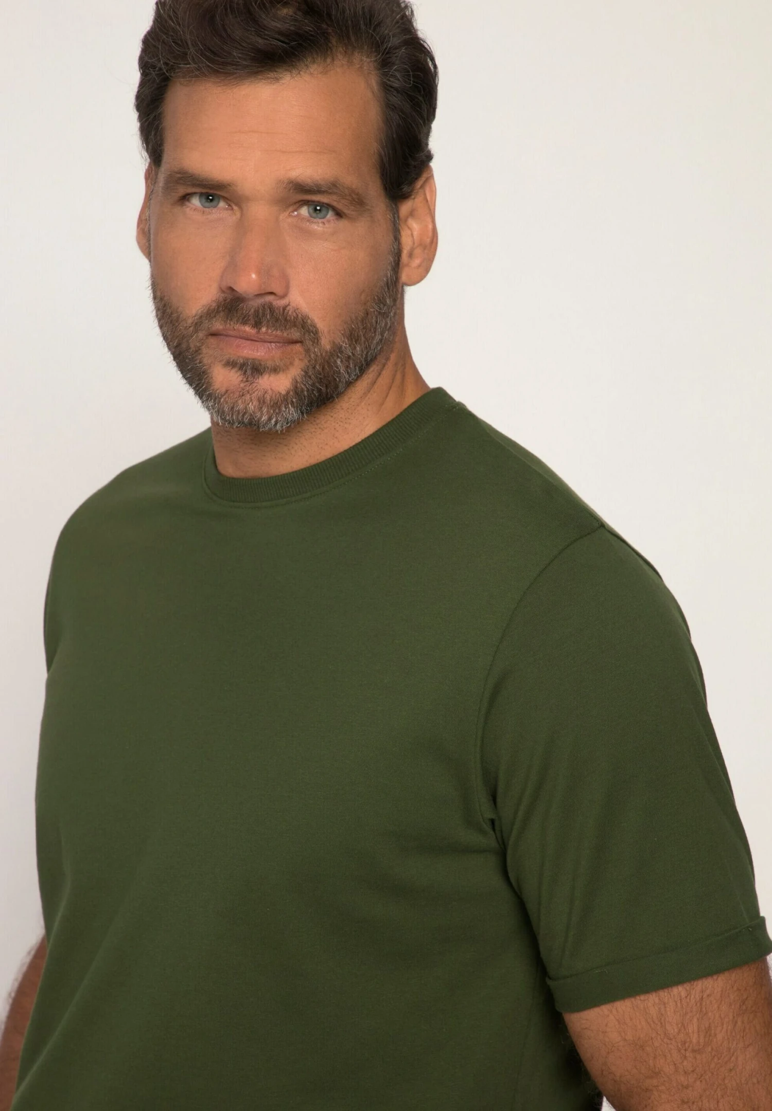 JP1880 T-Shirt Basic - Olive 2 JP1880 T-Shirt Basic - Olive - Afbeelding 2