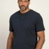 JP1880 Henley Bauchfit Halbarm Rundhals - T-Shirt Basic - Navy Blau 7 JP1880 Henley Bauchfit Halbarm Rundhals - T-Shirt Basic - Navy Blau -JP1880 Winkel 5915882117db4e228542485bc5fc2dba