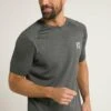 JP1880 Jay-Pi Flexnamic® - T-Shirt Basic - Anthrazit Melange