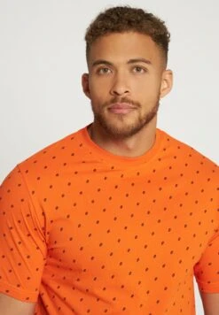 JP1880 Minimal Print- Pyjamashirt - Orange -JP1880 Winkel 5f9d212b2a794a41929422556619b51d