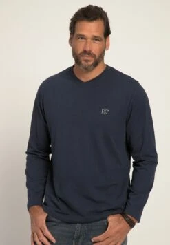 JP1880 V-Ausschnitt - Longsleeve - Navy Blau