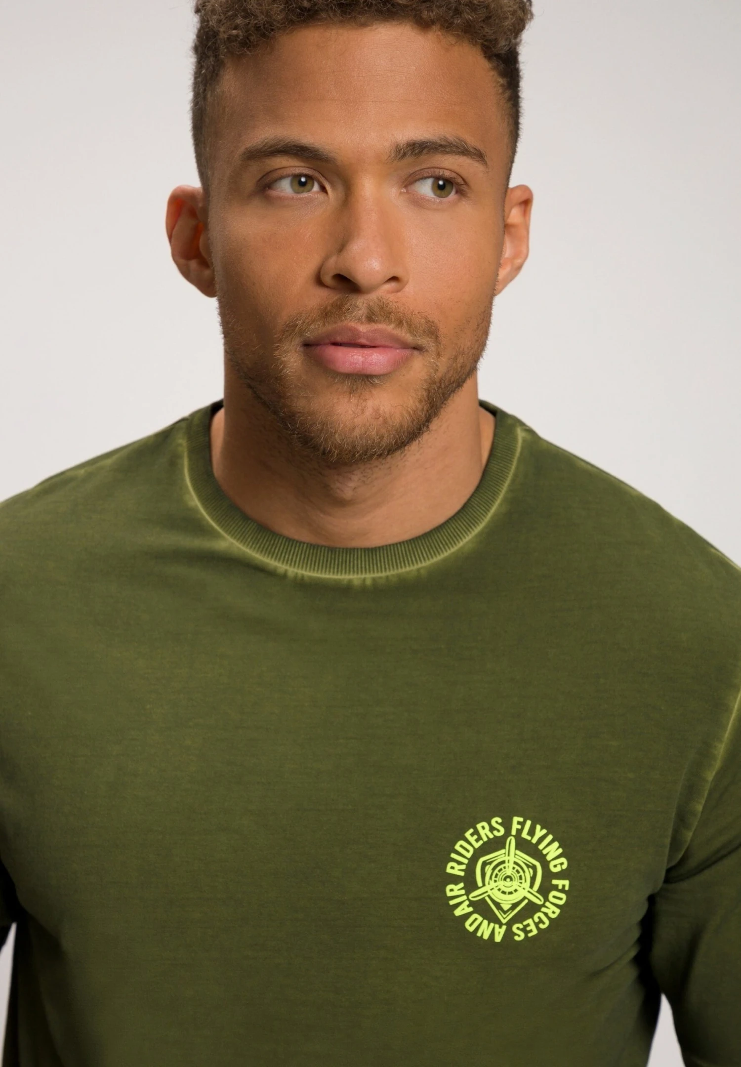 JP1880 T-Shirt Print - Olijf 2 JP1880 T-Shirt Print - Olijf - Afbeelding 2