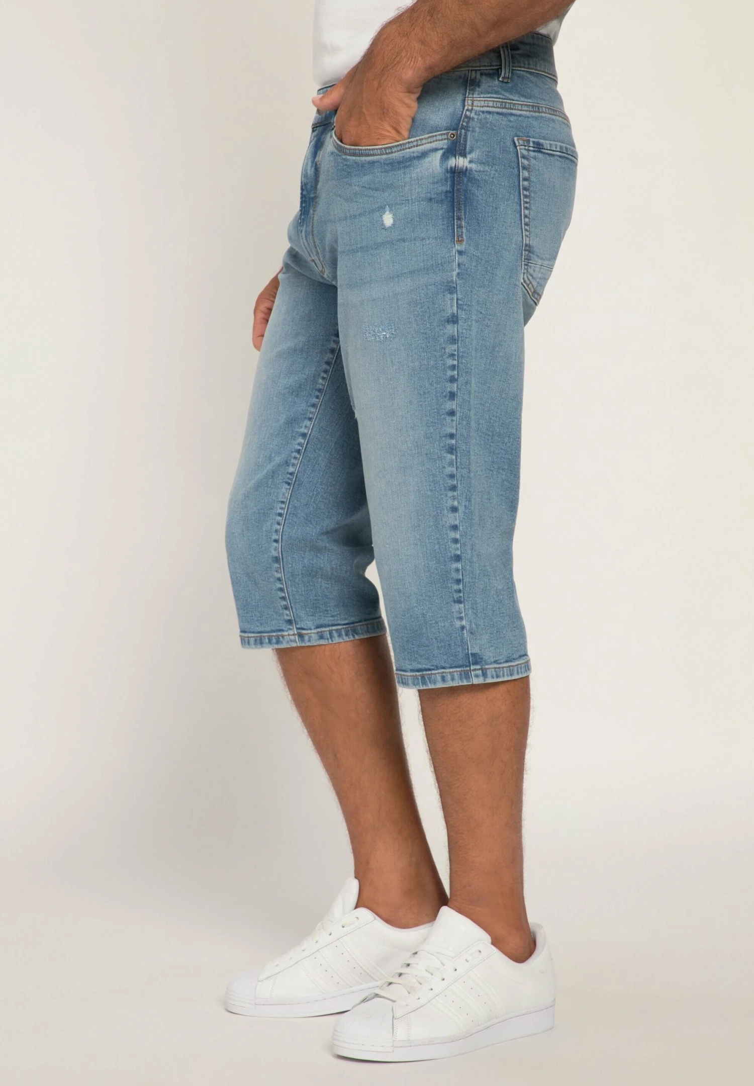 JP1880 3 4-Powerstretch 5-Pocket - Jeansshort - Light Blue 3 JP1880 3 4-Powerstretch 5-Pocket - Jeansshort - Light Blue - Afbeelding 3