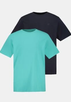 JP1880 T-Shirt Basic - Navy Türkies -JP1880 Winkel 6bc73c30d3194c2eaac1a63fe2c9f237