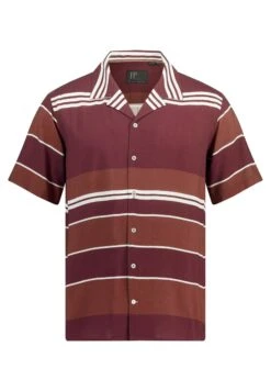 JP1880 Halbarm Buttondown-Kragen Kastiger Fit Streifen - Overhemd - Rost -JP1880 Winkel 6ed474fa425343fb804a24c6cb84ead0