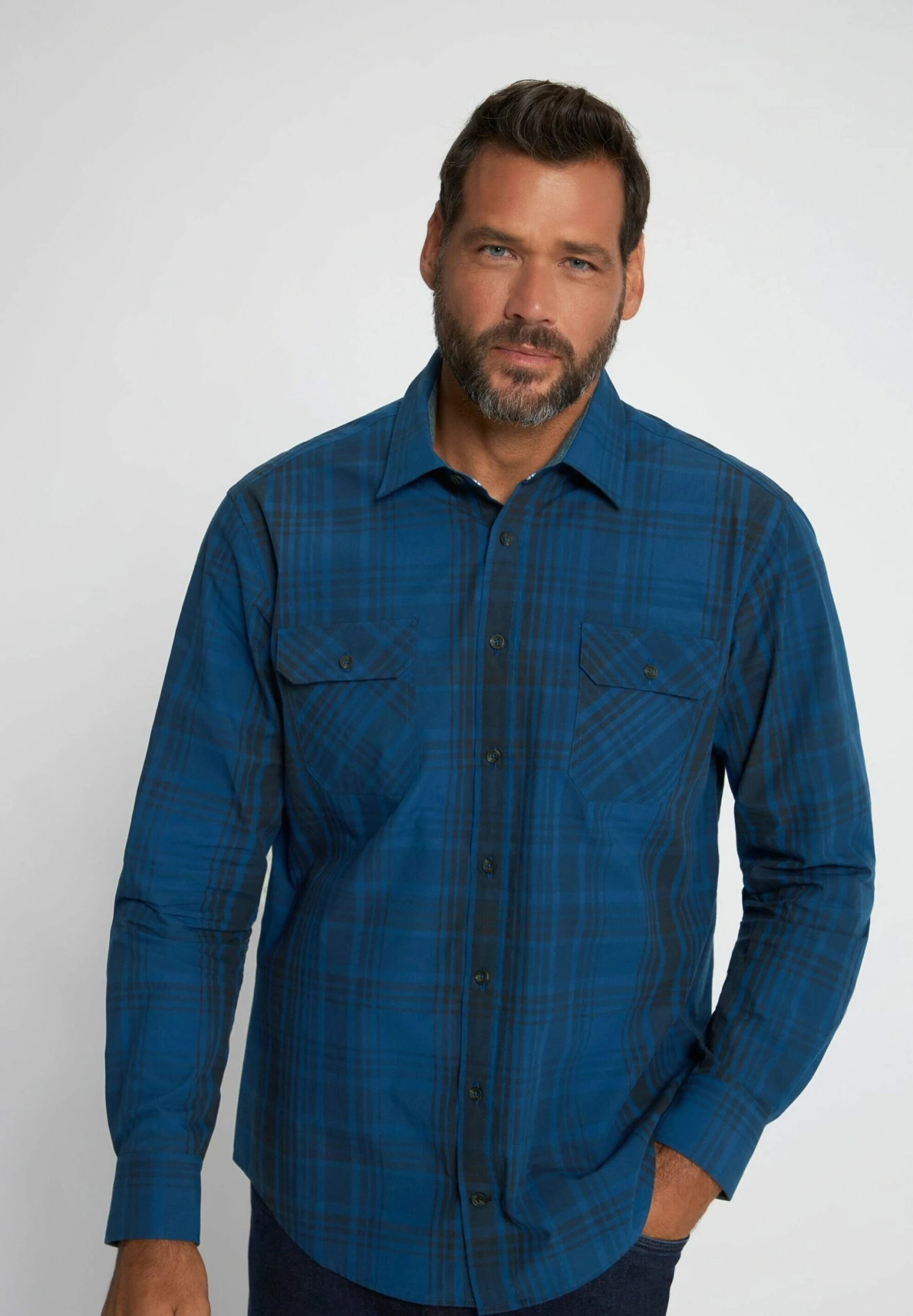 JP1880 Overhemd - Blau Lila 1 JP1880 Overhemd - Blau Lila