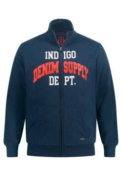 JP1880 Sweater Met Rits - Mattes Nachtblau -JP1880 Winkel 7767a9c547a6403f9a2bdc9cf568ad49