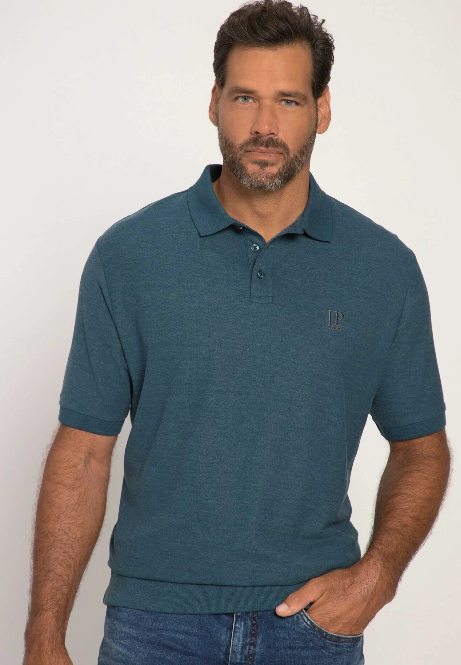 JP1880 Poloshirt - Mittelblau 1 JP1880 Poloshirt - Mittelblau