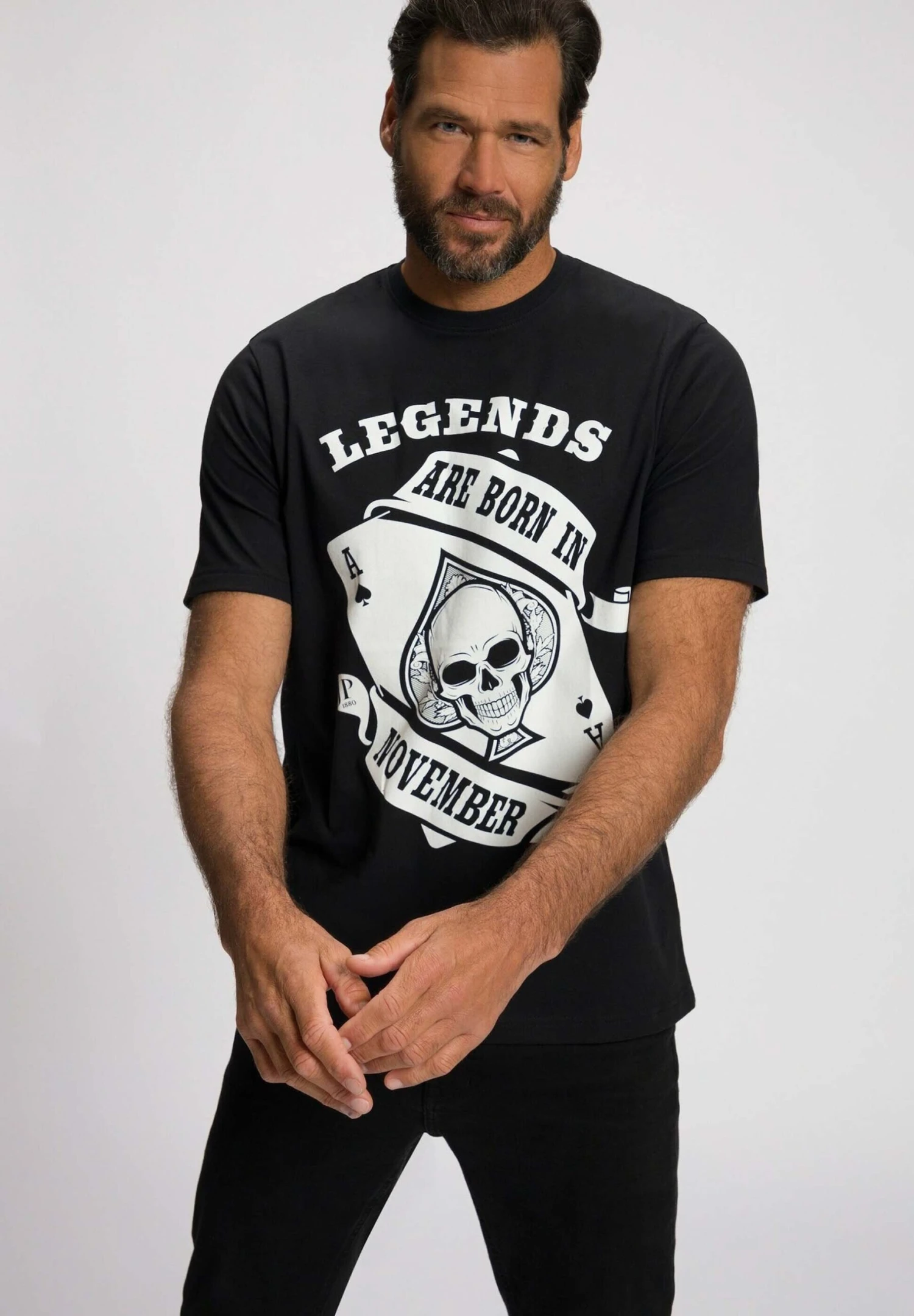 JP1880 Legends November - T-Shirt Print - Schwarz 1 JP1880 Legends November - T-Shirt Print - Schwarz