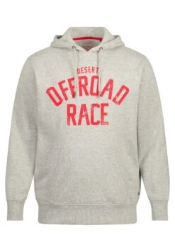 JP1880 PrintKängurutasche - Hoodie - Hellgrau Mélange -JP1880 Winkel 93bfc4c9b85643a89e2c01f64e04d009