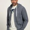 JP1880 Oeko-Tex Look Hood Kangaroo Pocket - Sweater Met Rits - Deep Blue -JP1880 Winkel 989548a4e3ee4e1a98f7af7f7e6fbebc