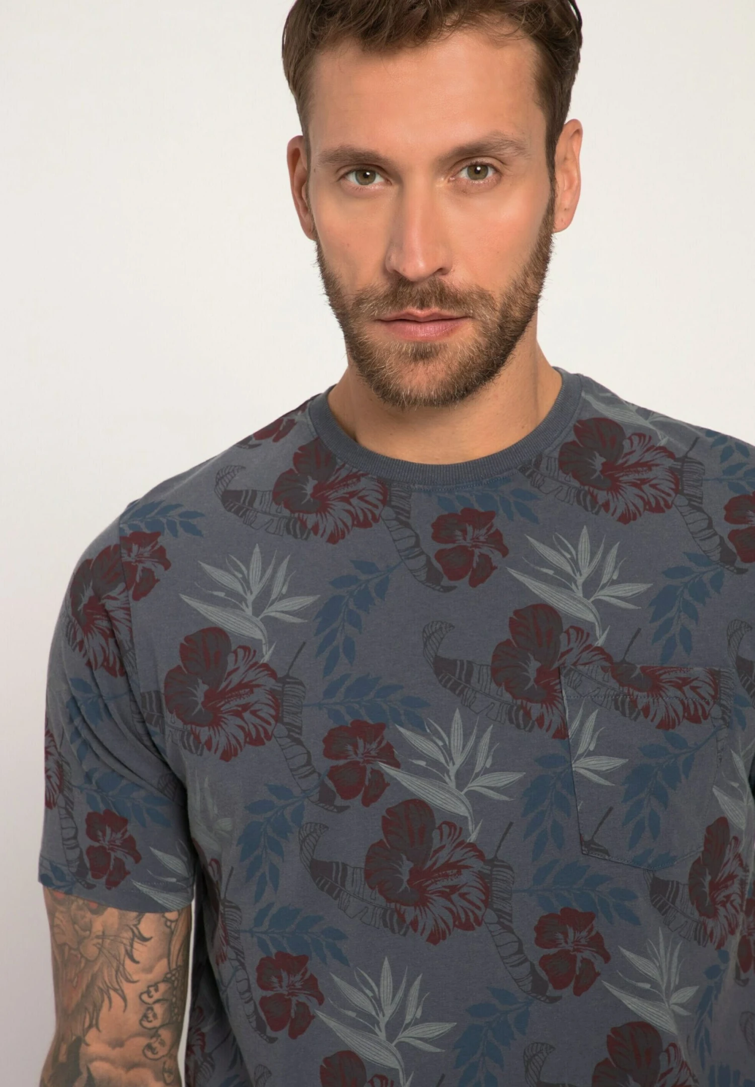 JP1880 T-Shirt Print - Bleu Nuit Mat 2 JP1880 T-Shirt Print - Bleu Nuit Mat - Afbeelding 2