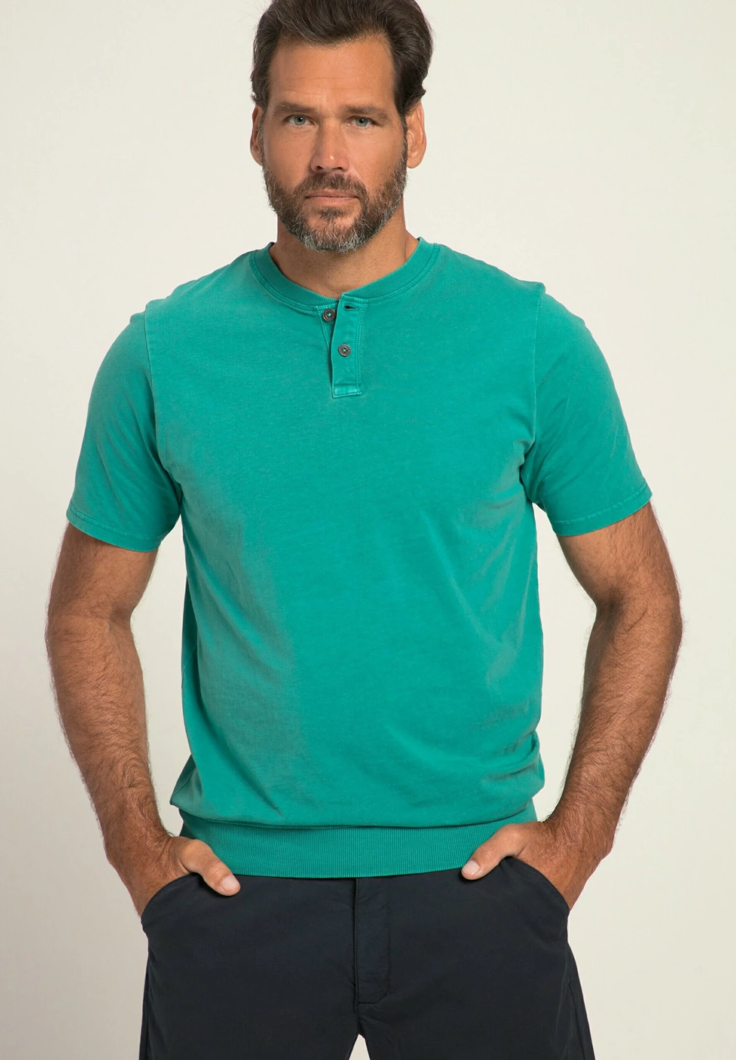 JP1880 T-Shirt Basic - Vert Turquoise 1 JP1880 T-Shirt Basic - Vert Turquoise