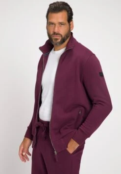 JP1880 Sweater Met Rits - Aubergine -JP1880 Winkel a563575175dd46bf824bcd9dc0e17522