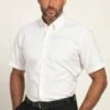 JP1880 Bügelleicht Buttondown Kragen Halbarm Comfort - Overhemd - Snow White