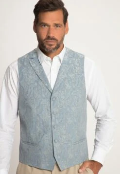 JP1880 Imprimé Cach - Bodywarmer - Bleu Jean