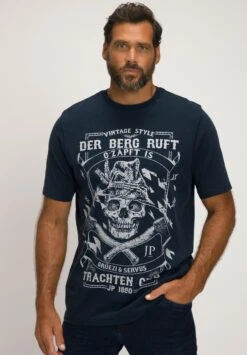 JP1880 T-Shirt Print - Navy Blauw