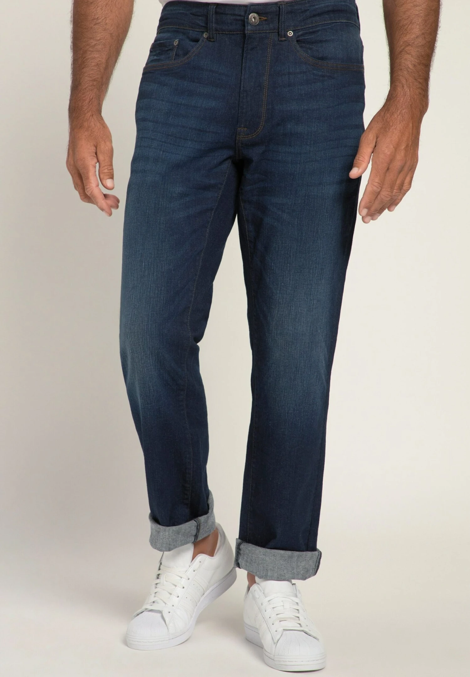 JP1880 Flexnamic - Straight Leg Jeans - Dark Blue Denim 1 JP1880 Flexnamic - Straight Leg Jeans - Dark Blue Denim