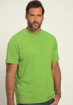 JP1880 Halbarm Melange - T-Shirt Basic - Olive